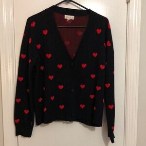 Marbled brand heart cardigan